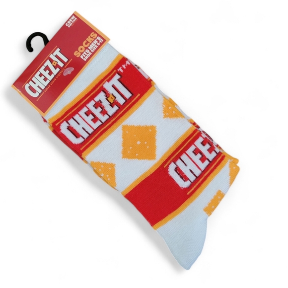Odd Sox Other - NEW Cheeze It Baked Snack Crackers crew socks - Fits Men’s Shoe Size 6-12
